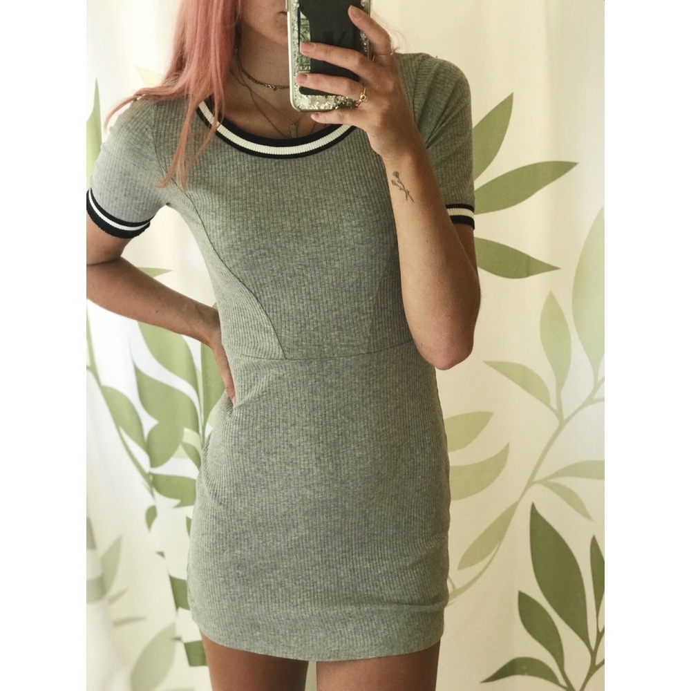 NWT Short Sleeve Gray Dress